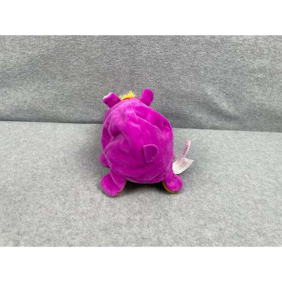 Flip A Zoo Ava‎ Hippo Geo Giraffe Reversible Plush Stuffed Animal 11" Purple - Picture 3 of 10